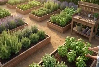 Herb Garden at HOABL Blue Zone Mumbai